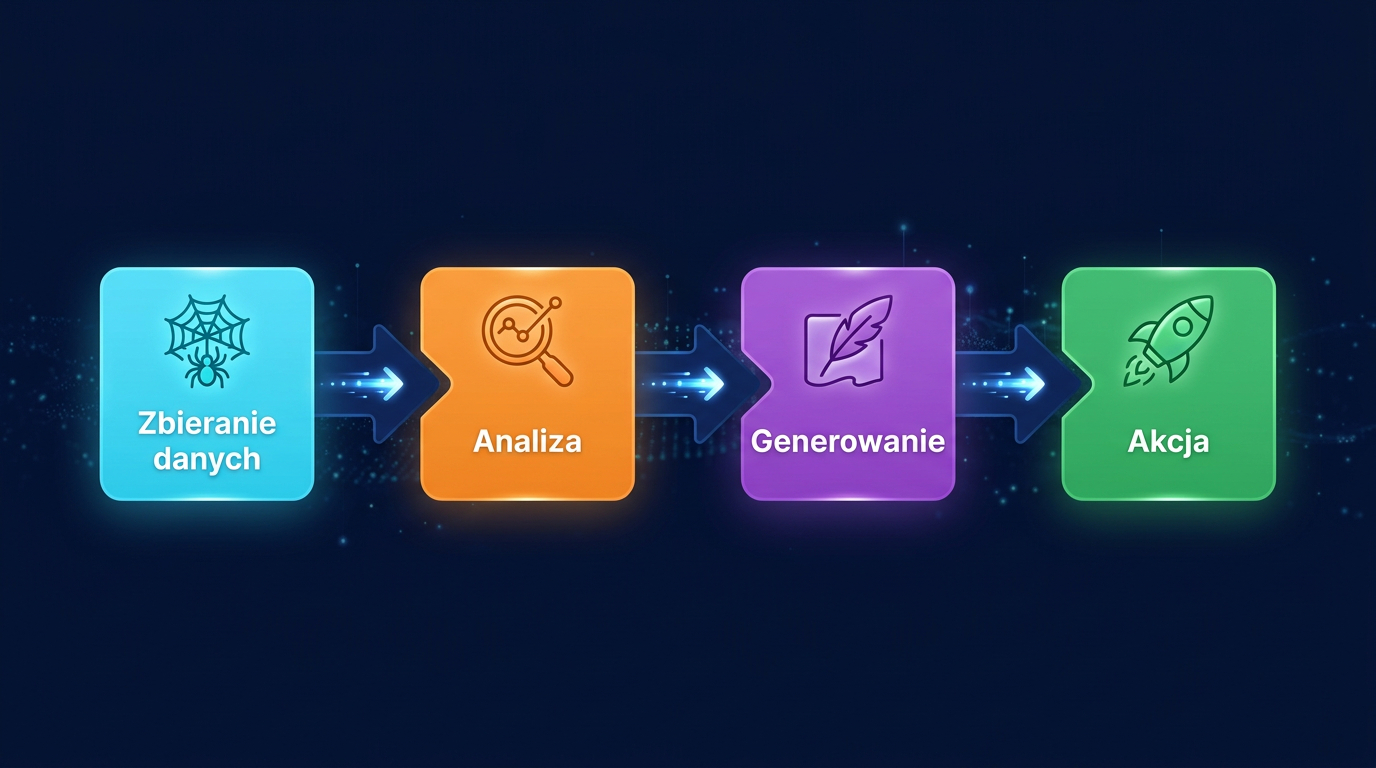 5 trendów AI automation 2026 - hiperautomatyzacja łącząca wiele modeli AI w jeden proces biznesowy